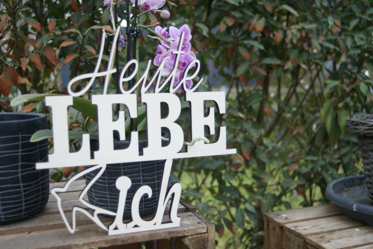 Lasercutting Heute Lebe Ich